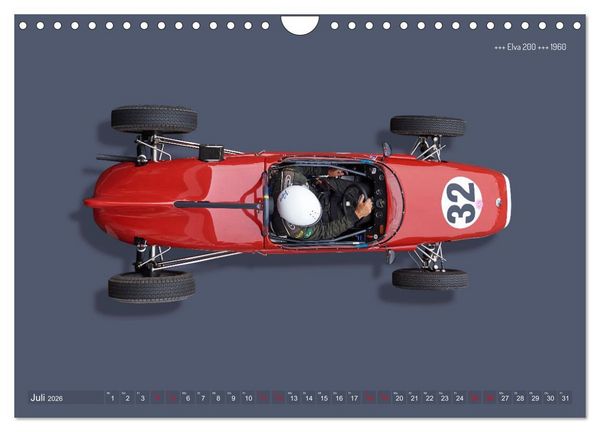 Produktbild: Legenden des Rennsports - Formel Junior 1955-1965 (Wandkalender 2026 DIN A4 quer), CALVENDO Monatskalender