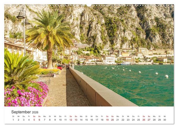 Produktbild: Limone sul Garda - Traumreiseziel (hochwertiger Premium Wandkalender 2026 DIN A2 quer), Kunstdruck in Hochglanz