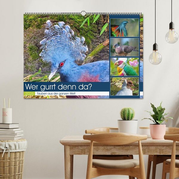 Produktbild: Wer gurrt denn da? (Wandkalender 2026 DIN A2 quer), CALVENDO Monatskalender
