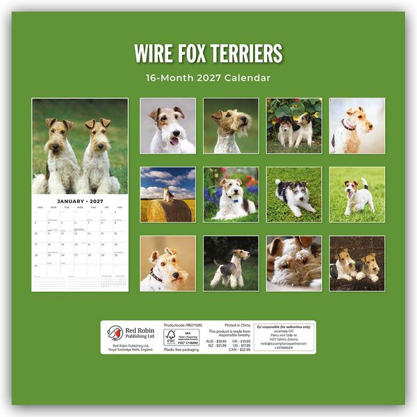 Produktbild: Wire Fox Terriers &ndash; Drahthaar Foxterrier 2027 &ndash; 16-Monatskalender