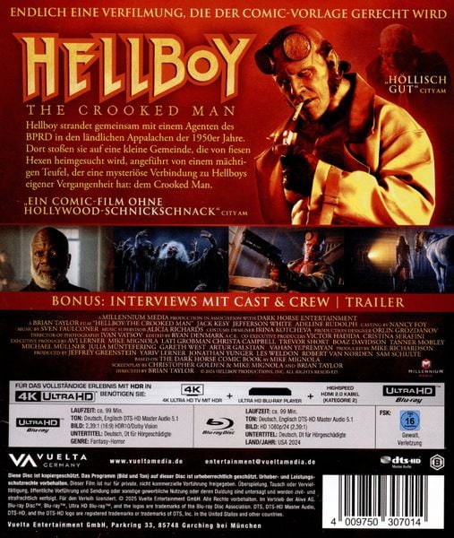 Produktbild: Hellboy: The Crooked Man (4K Ultra HD+Blu-ray)