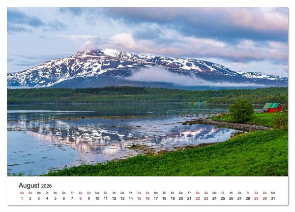 Produktbild: Inseln im Nordmeer - Lofoten-And&oslash;ya-Senja (Tischkalender 2026 DIN A5 quer), CALVENDO Monatskalender