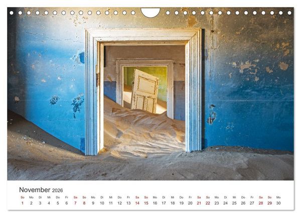 Produktbild: Kolmannskuppe Die Geisterstadt in der Sandw&uuml;ste (Wandkalender 2026 DIN A4 quer), CALVENDO Monatskalender