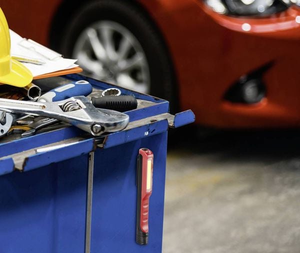 Produktbild: TOOLCRAFT TO-8664234 TO130 COB Werkstatt-Stableuchte batteriebetrieben 1.1W 130lm, 20lm