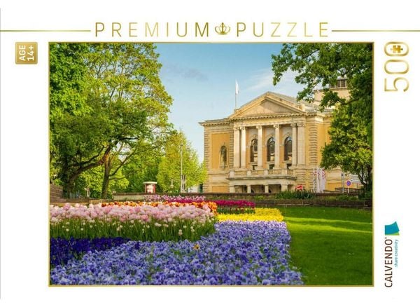 CALVENDO Puzzle Oper in Halle-Saale | 500 Teile Lege-Größe 48 × 36 cm Foto-Puzzle für Erwachsene