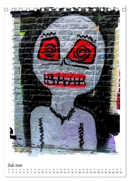 Produktbild: Street Art in Gent (Tischkalender 2026 DIN A5 hoch), CALVENDO Monatskalender