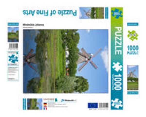 CALVENDO Puzzle Windmühle Johanna | 1000 Teile Lege-Größe 64x48cm Foto-Puzzle für glückliche Stunden