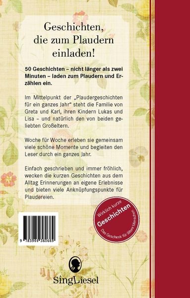Produktbild: Die Sonne im Herzen - Plaudergeschichten f&uuml;r Senioren