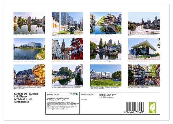 Produktbild: Strasbourg. Europa trifft Elsass: Architektur und Atmosph&auml;re (Wandkalender 2026 DIN A4 quer), CALVENDO Monatskalender