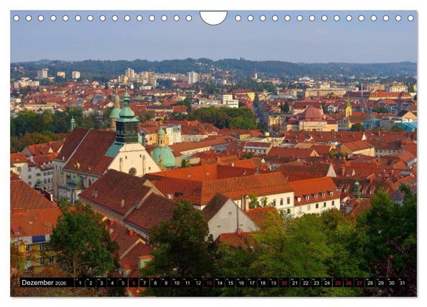 Produktbild: Graz - Metropole der Steiermark (Wandkalender 2026 DIN A4 quer), CALVENDO Monatskalender