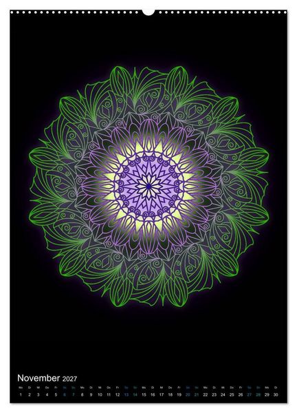 Produktbild: Mandala-Kalender 2027 (Wandkalender 2027 DIN A2 hoch), CALVENDO Monatskalender