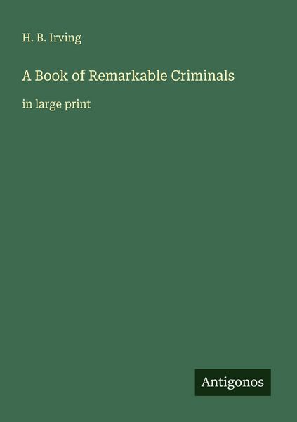 Produktbild: A Book of Remarkable Criminals