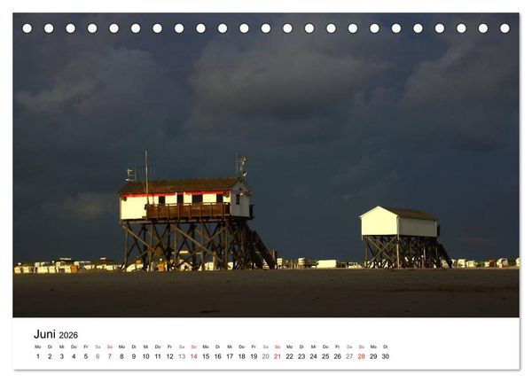 Produktbild: St. Peter Ording 2026 (Tischkalender 2026 DIN A5 quer), CALVENDO Monatskalender