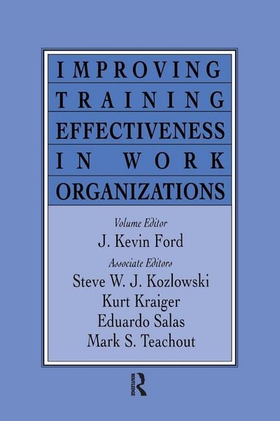 Produktbild: Improving Training Effectiveness in Work Organizations