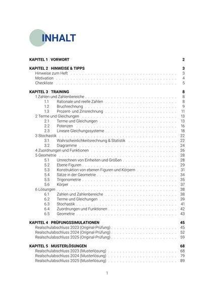Produktbild: Pr&uuml;fungsheft & Training - 2026 Mathematik Realschule &ndash; Sachsen &ndash; Original-Pr&uuml;fungen und L&ouml;sungen