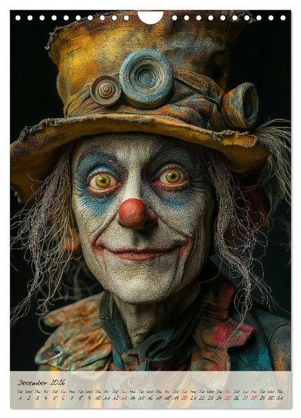 Produktbild: Circus Faces (Wall Calendar 2026 DIN A4 portrait), CALVENDO 12 Month Wall Calendar