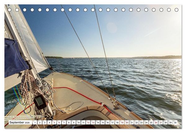 Produktbild: Faszination Segeln - An der Flensburger F&ouml;rde (Tischkalender 2026 DIN A5 quer), CALVENDO Monatskalender