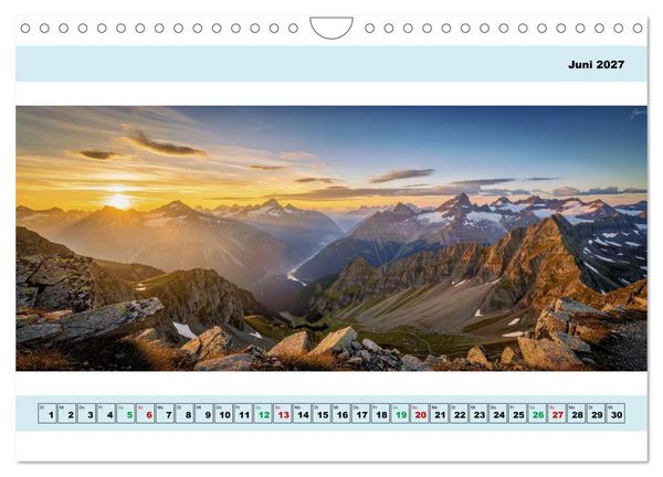 Produktbild: Alpen - Panorama - Mehr Aussicht geht nicht (Wandkalender 2027 DIN A4 quer), CALVENDO Monatskalender