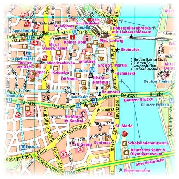 Produktbild: K&ouml;ln. Innenstadtplan 1:18 000