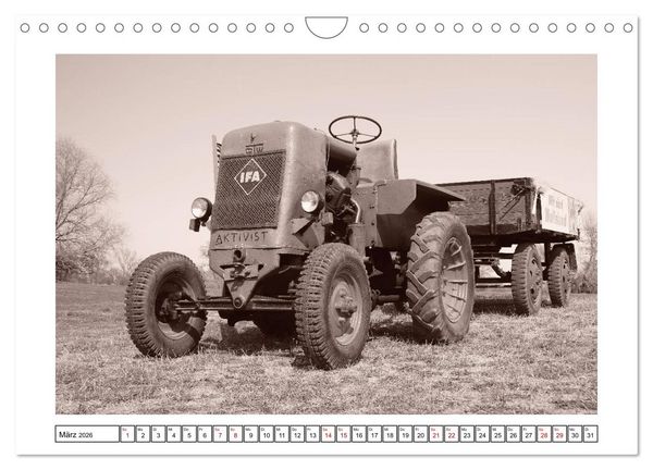 Produktbild: Von Lanz Bulldog bis Hanomag Traktor - Klassiker 1926 - 1975 (Wandkalender 2026 DIN A4 quer), CALVENDO Monatskalender