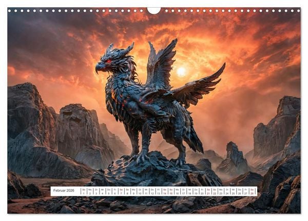 Produktbild: Legenden und Mythen - Legend&auml;re Tiere (Wandkalender 2026 DIN A3 quer), CALVENDO Monatskalender