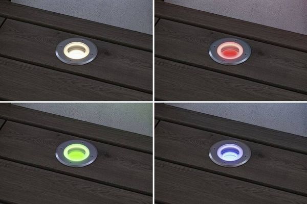 Produktbild: Paulmann 94845 Zigbee 3.0 Floor round Home Einbauleuchte 4.9W RGBW Eisen (geb&uuml;rstet)