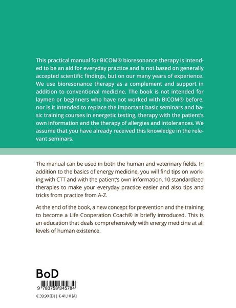 Produktbild: The Handbook for BICOM&reg; Bioresonance Therapy