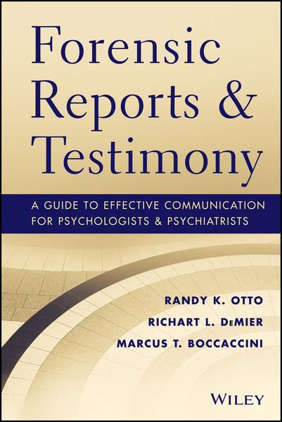 Produktbild: Forensic Reports and Testimony