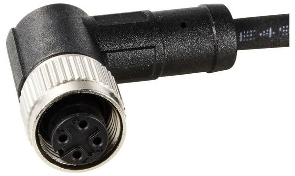 Produktbild: TRU COMPONENTS TC-12833128 Sensor-/Aktor-Anschlussleitung M12 Kupplung, gewinkelt 10 m Polzahl Sensoren: 4 1 St.