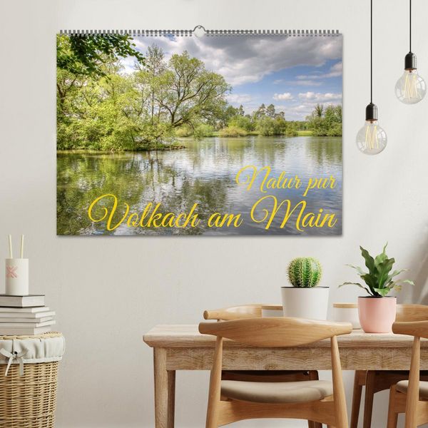 Produktbild: Natur pur - Volkach am Main (Wandkalender 2026 DIN A2 quer), CALVENDO Monatskalender