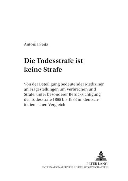 Produktbild: &laquo;Die Todesstrafe ist keine Strafe&raquo;