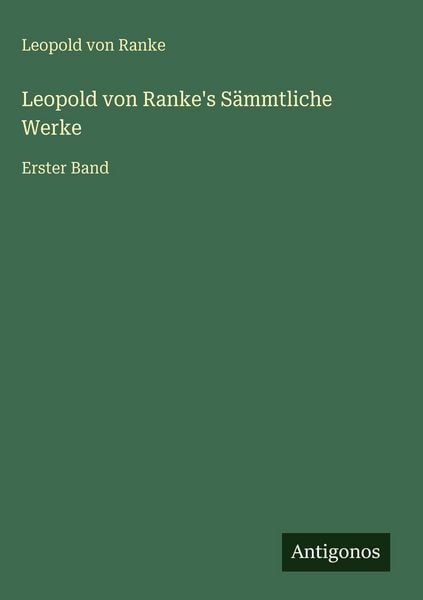 Produktbild: Leopold von Ranke's S&auml;mmtliche Werke