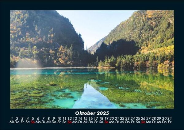 Produktbild: Die Seen der Erde 2025 Fotokalender DIN A5
