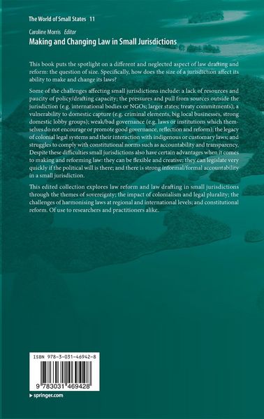 Produktbild: Making and Changing Law in Small Jurisdictions