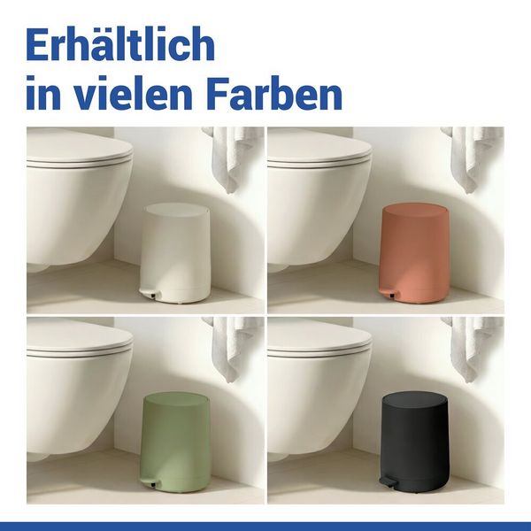 Produktbild: Kosmetik Treteimer Mod. Fablo Creme, mit Soft-Touch-Beschichtung, 5 L