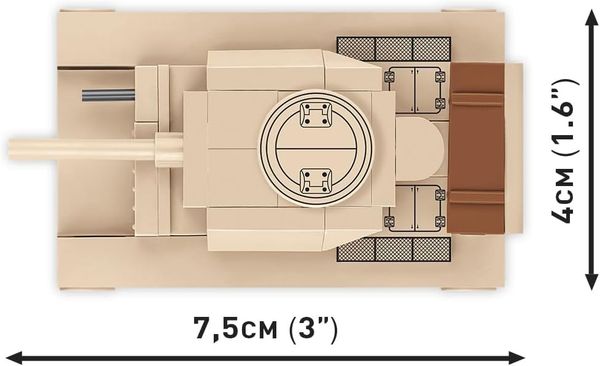 Produktbild: COBI Historical Collection 3090 - Panzer III Ausf.L, WWII, 1:72 Bausatz, 82 Klemmbausteine