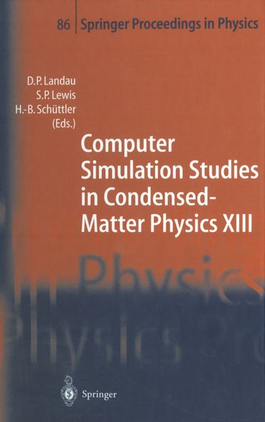 Produktbild: Computer Simulation Studies in Condensed-Matter Physics XIII