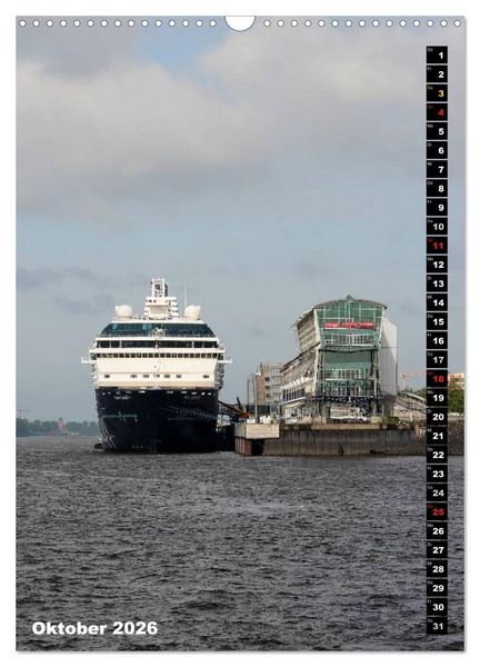 Produktbild: HAMBURG - Ansichten (Wandkalender 2026 DIN A3 hoch), CALVENDO Monatskalender