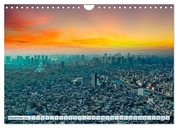 Produktbild: Tokio - Hightech und Menschenmassen (Wandkalender 2026 DIN A4 quer), CALVENDO Monatskalender