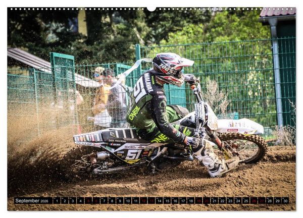 Produktbild: Motocross Racing 2026 (Wandkalender 2026 DIN A2 quer), CALVENDO Monatskalender