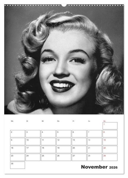 Produktbild: Filmstars. Unvergessene Diven (Wandkalender 2026 DIN A2 hoch), CALVENDO Monatskalender