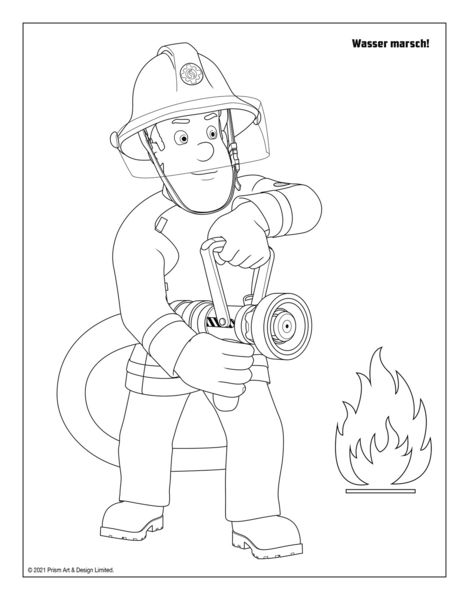 Produktbild: Feuerwehrmann Sam: Mein Mal- und Stickerspa&szlig;