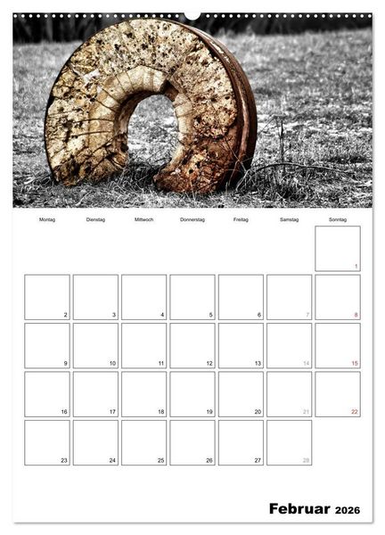 Produktbild: schwarz/wei&szlig; trifft farbe - DEIN TERMINKALENDER / Planer (Wandkalender 2026 DIN A2 hoch), CALVENDO Monatskalender