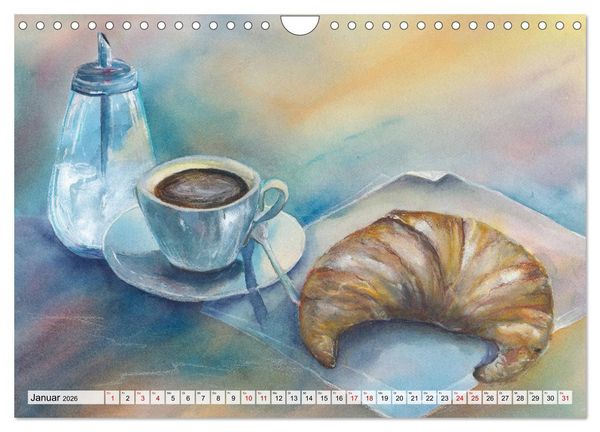 Produktbild: Frankreich Aquarelle (Wandkalender 2026 DIN A4 quer), CALVENDO Monatskalender