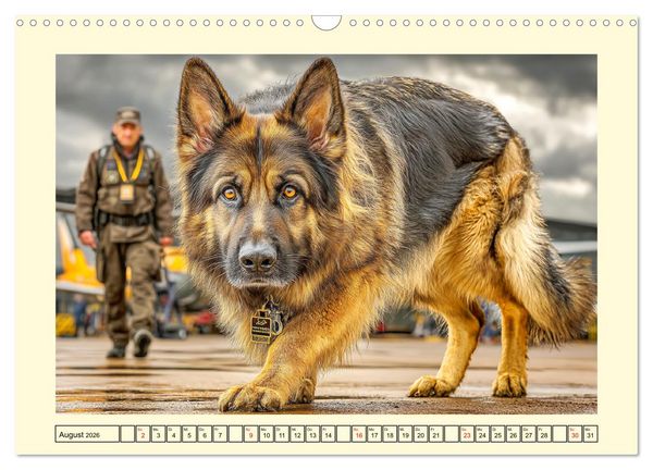 Produktbild: Deutscher Sch&auml;ferhund. Familienheld, Sportskanone und loyaler Diensthund (Wandkalender 2026 DIN A3 quer), CALVENDO Monatskalender