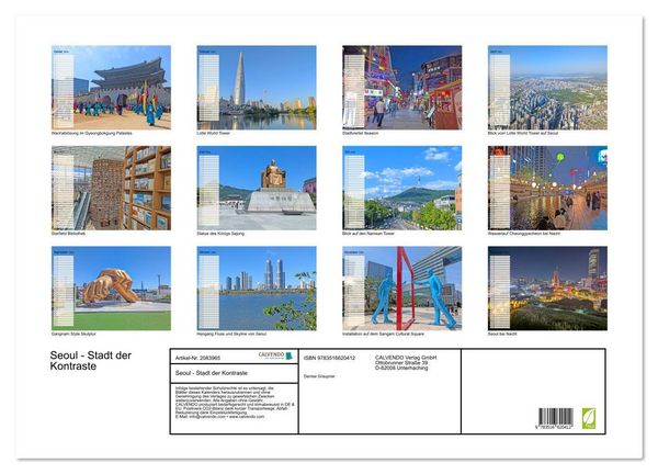 Produktbild: Seoul - Stadt der Kontraste (Wandkalender 2026 DIN A2 quer), CALVENDO Monatskalender