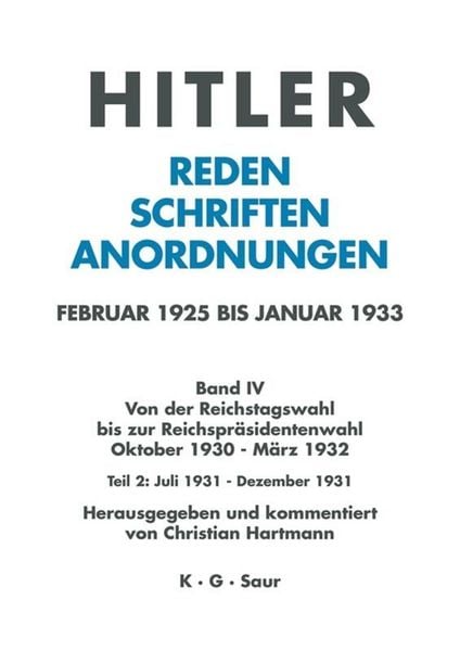 Produktbild: Juli 1931 - Dezember 1931