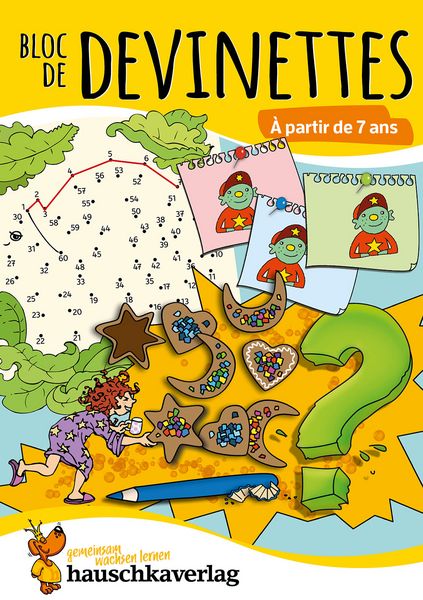 Produktbild: Bloc de casse-t&ecirc;tes et livre activite 7 ans : Des &eacute;nigmes color&eacute;es pour la maternelle - cahier activite 5 ans labyrinthe, sudoku, etc pour stimuler