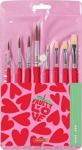 Brunnen Schulpinsel 8er-Set Fruity Love
