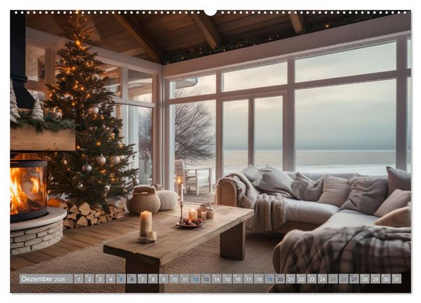 Produktbild: Strandhausidylle (Wandkalender 2026 DIN A2 quer), CALVENDO Monatskalender